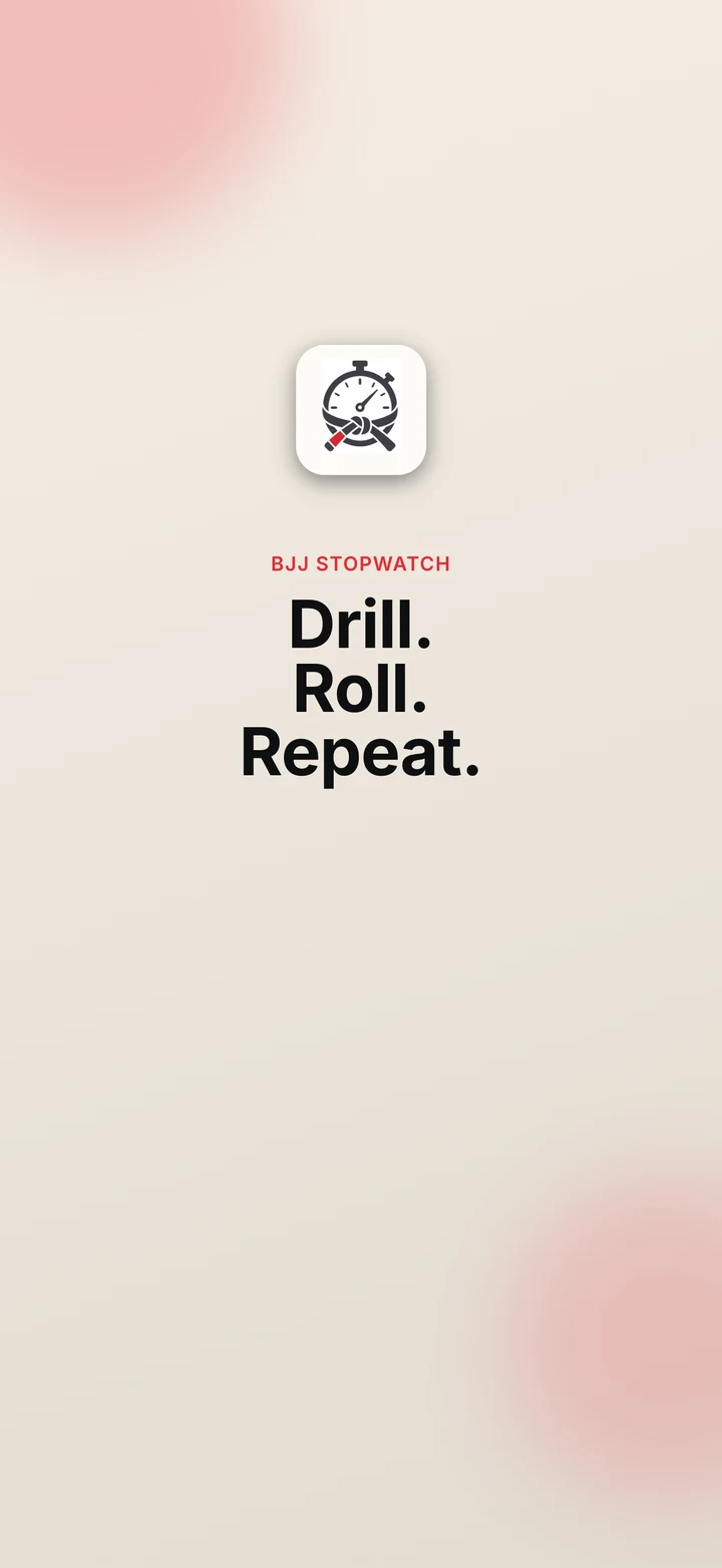 BJJ Stopwatch brand artwork for iPhone